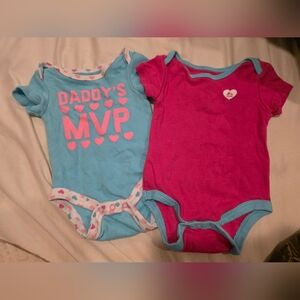RBX Kids Bodysuit Set - Blue and Pink